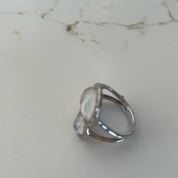Ippolita mother of pearl/diamond cluster ring - Picture 4 of 7